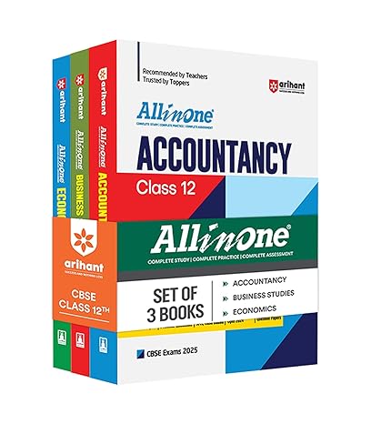 All In One Combo Class 12th Accountancy, Business studies, Economics, for CBSE Exam 2025 (Set of 3 Books)